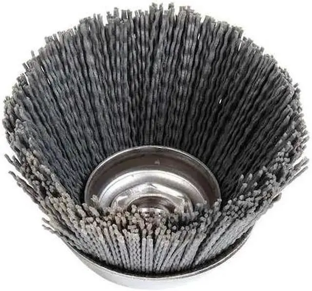 Alt view image 3 of 6 - WEILER 97603 Cup Wire Brush, Threaded Arbor, 3-1/2"