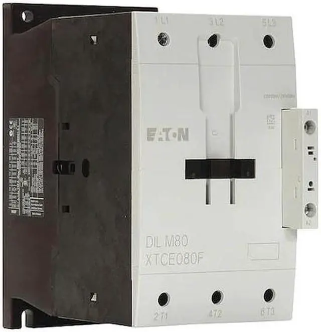 Alt view image 2 of 2 - EATON XTCE080F00A IEC Magnetic Contactor, 3 Poles, 120 V AC, 80 A, Reversing: No