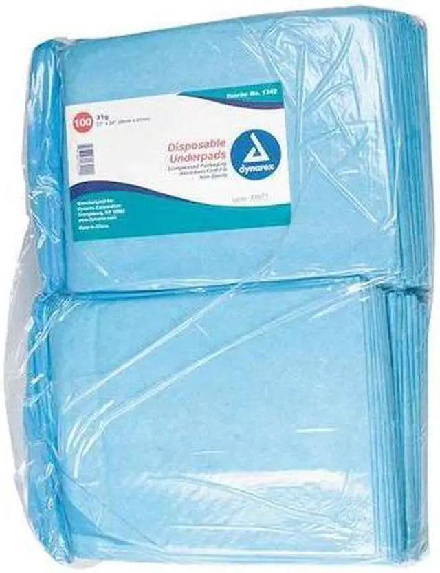 Main image of DYNAREX 1342 Disposable Underpads,23x24In,31 g,PK200