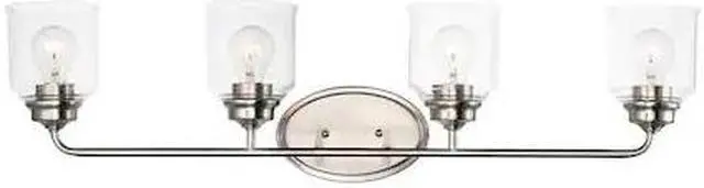Main image of MAXIM LIGHTING 12264CDSN Acadia 4-Light 35" Wide Satin Nickel Vanity Light
