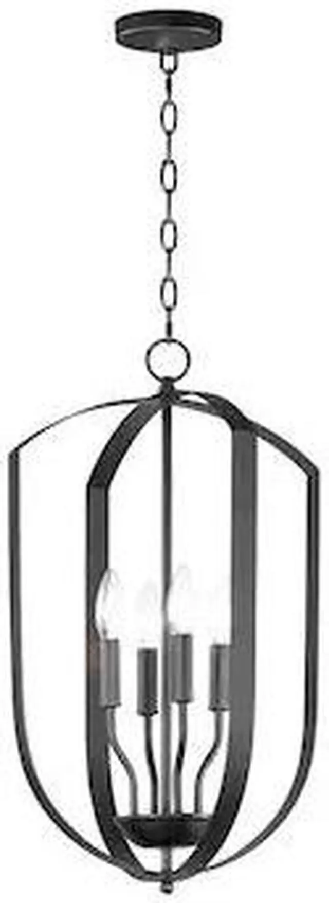 Main image of MAXIM LIGHTING 10034BK Provident 4-Light Chandelier