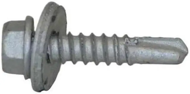 Alt view image 2 of 3 - TEKS 1011000 Self-Drilling Screw, #12 x 1 in, Climaseal Steel Flange Hex Head