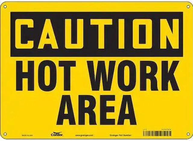 Main image of CONDOR 474Y45 Danger Sign, 10 in H, 14 in W, Polyethylene, Horizontal
