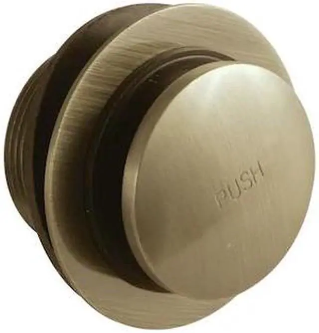 Alt view image 2 of 3 - Kingston Brass DTT203 Made To Match Tip-Toe Bathtub Drain, Vintage Brass