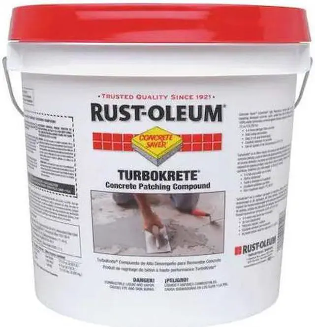 Alt view image 9 of 9 - RUST-OLEUM 253479 Gray Small Concrete Patching Compound Kit