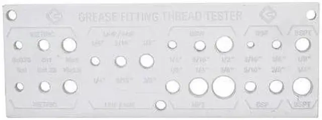 Alt view image 2 of 3 - WESTWARD 13X066 Grease Fitting Thread Tester