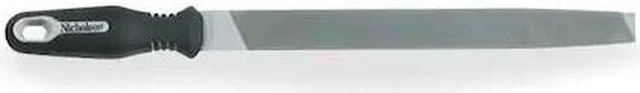 Main image of NICHOLSON 21868HNN 10" Flat Double Cut Bastard File with Ergonomic Handle -