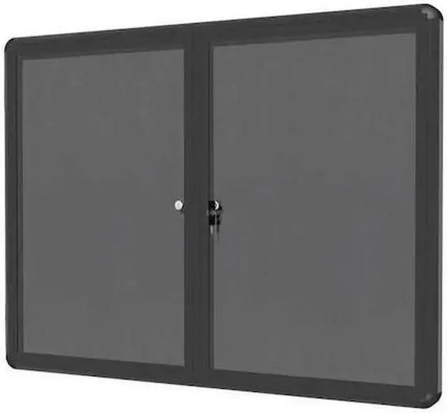 Main image of MASTERVISION VT640103727 Enclosed Bulletin Board 3x4ft.ft., 2 Door