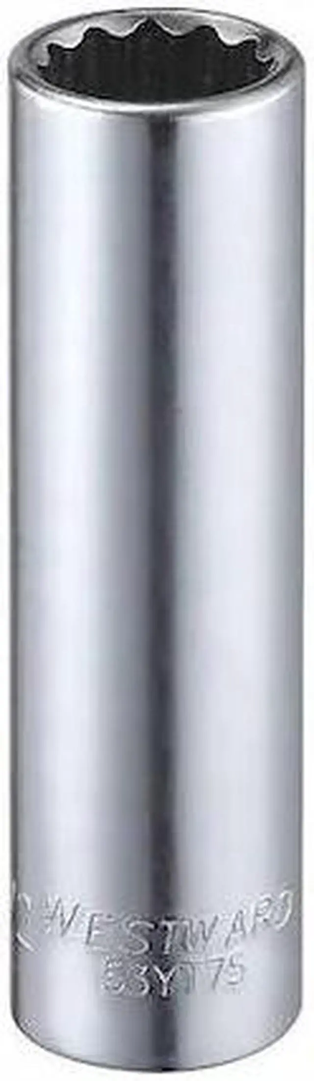 Main image of WESTWARD 53YT75 3/8" Drive, SAE Socket, 1/2" Socket Sz, 12 Pts
