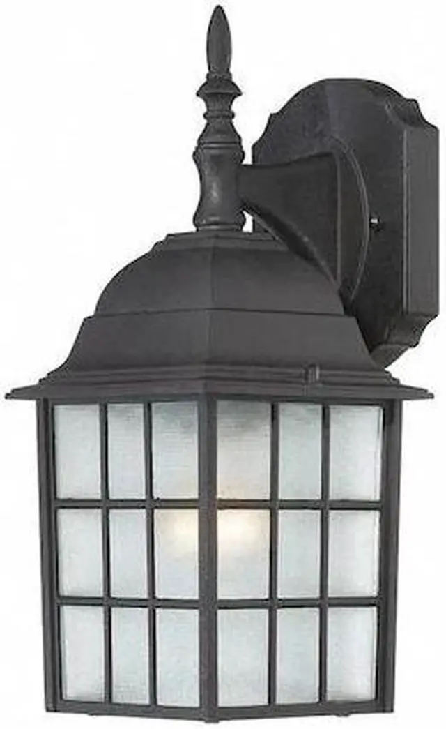 Main image of NUVO 60-3482 Adams 1-Light 14 in. Outdoor Wall with Frosted Glass