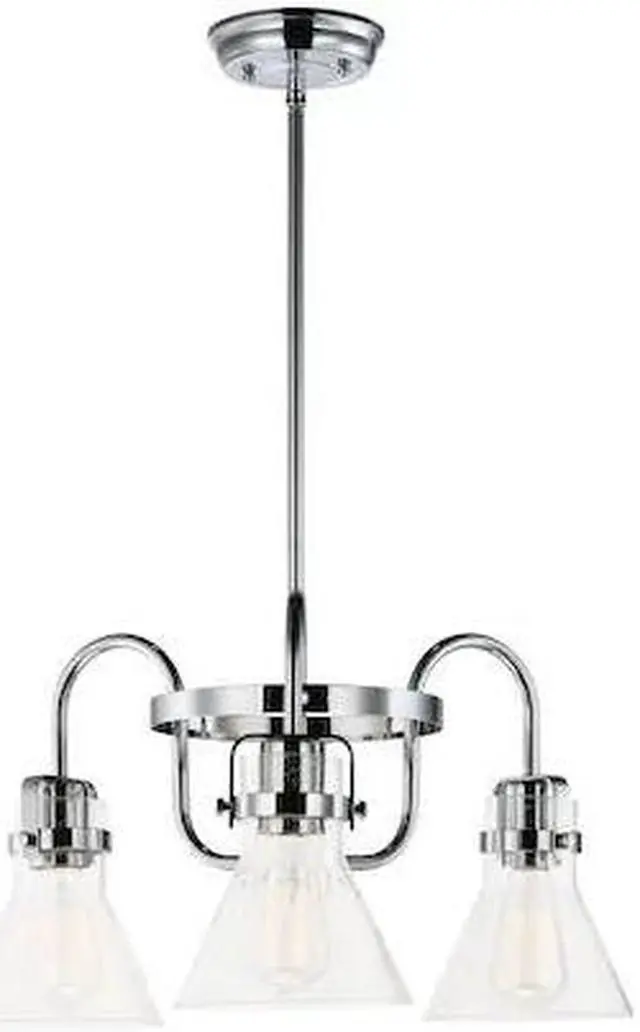 Main image of MAXIM LIGHTING 26116CDPC Seafarer 3-Light 21.5" Wide Polished Chrome Chandelier