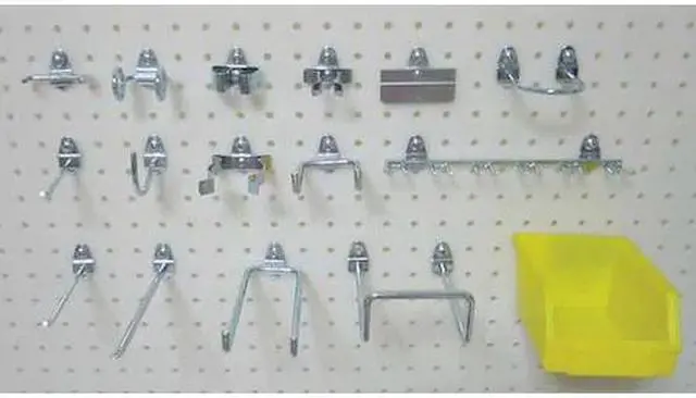 Main image of ZORO SELECT 5TPF5 Pegboard Hook Assortment Kit,26 Pieces