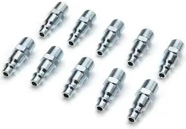 Main image of STEELMAN 99480 Industrial Style Steel Quick Disconnect Plug with 1/4" NPTM