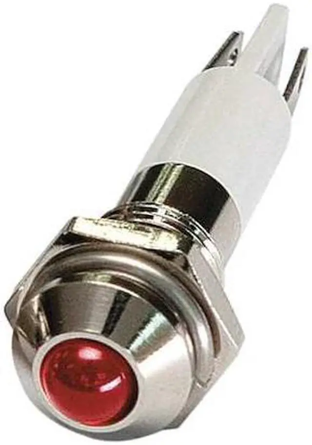 Main image of ZORO SELECT 24M042 Round Indicator Light, Red, 12VDC, Voltage: 12V DC