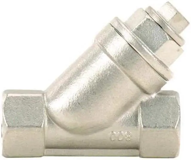 Main image of ZORO SELECT 4VMT8 3/8" NPT Stainless Steel Swing Check Valve