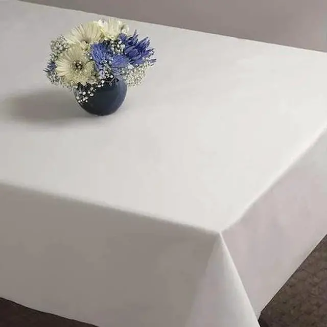 Alt view image 6 of 6 - HOFFMASTER 112010 Table Cover,Plastic,82 In.,White,PK12