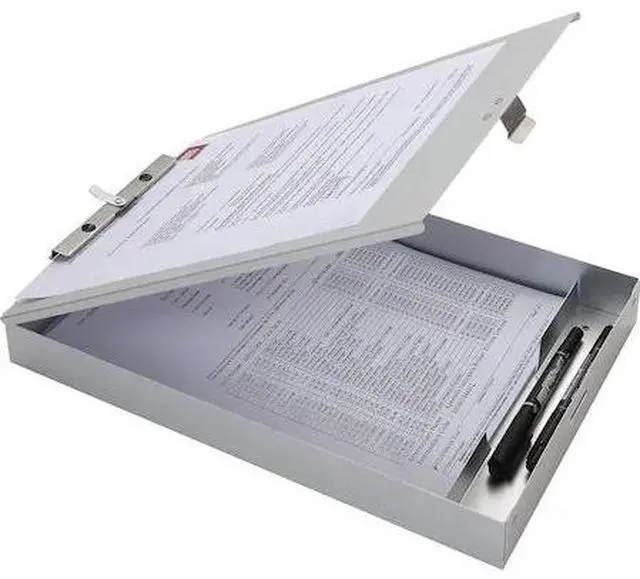 Alt view image 4 of 6 - Business Source Form Holder Storage Clipboard, Letter Size, Silver