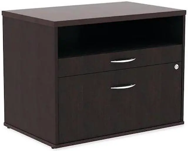 Alt view image 7 of 13 - Alera - LS583020ES - Alera Open Office Series Low File Cab Cred, 29 1/2 x 19 1/8 x 22 7/8, Espresso