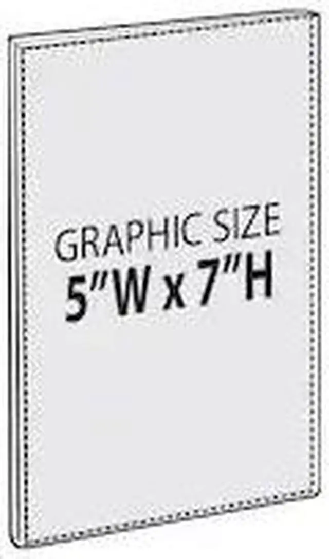 Alt view image 2 of 3 - Azar Displays Acrylic Vertical Wall Mount Sign Holder with Magnetic Tape 10/Pack 129927