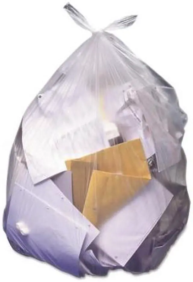 Alt view image 7 of 8 - High-Density Coreless Can Liners 40-45gal 14 mic 40 x 48 Natural 250/Carton