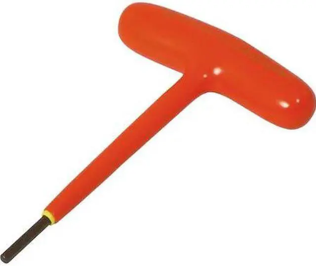 Main image of GRAY TOOLS 68608-I 1/8" S2 T-handle Hex Key, 1000V Insulated