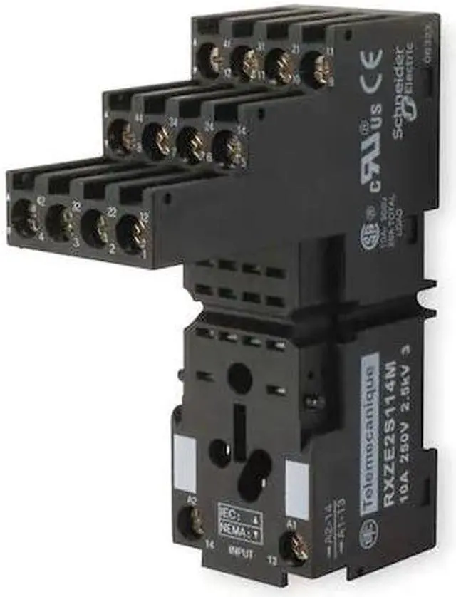Alt view image 2 of 2 - Socket, 14Pin, DIN/PanelMount, 250V, 10A