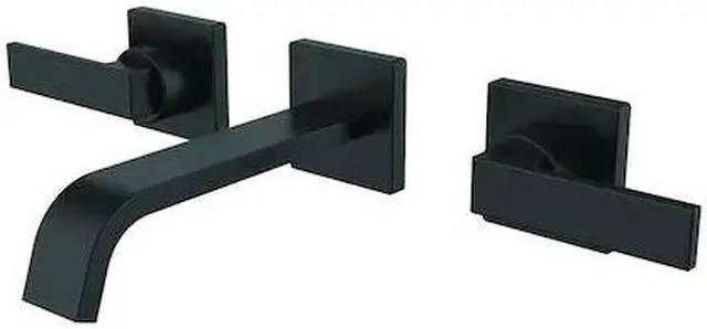 Main image of SPEAKMAN SB-2553-MB 3 Hole Wall Mounted Faucet, Matte Black