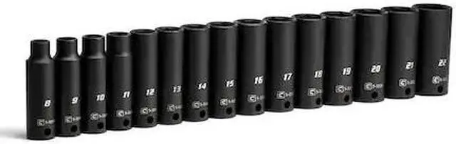 Main image of CAPRI TOOLS CP53000-15MD 3/8 in Drive Deep Impact Socket Set, Metric, 15 pcs