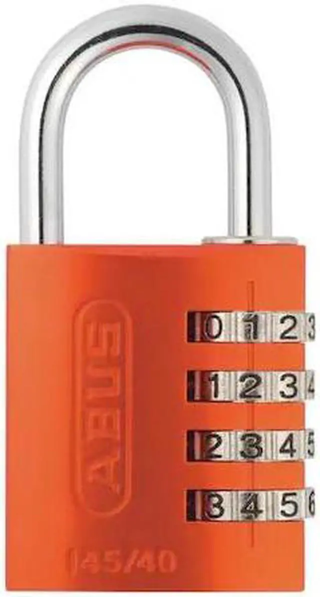 Alt view image 2 of 2 - Abus Combination Padlock, Resettable Side-Dial Location, 1" Shackle Height