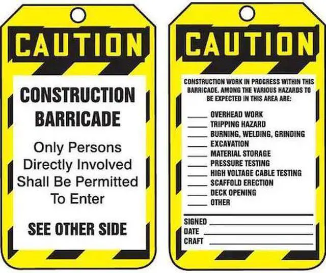 Main image of ACCUFORM TAB103CTP Caution Tag,5-3/4 x 3-1/4,PK25