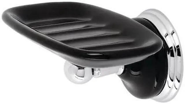 Alt view image 2 of 2 - Kingston Brass BA9116C Water Onyx Toothbrush & Tumbler Holder, Polished Chrome
