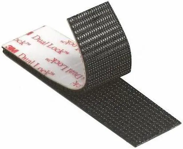 Main image of 3M DK3M127 Reclosable Fastener, Acrylic Adhesive, 150 ft, 1 in Wd, Black