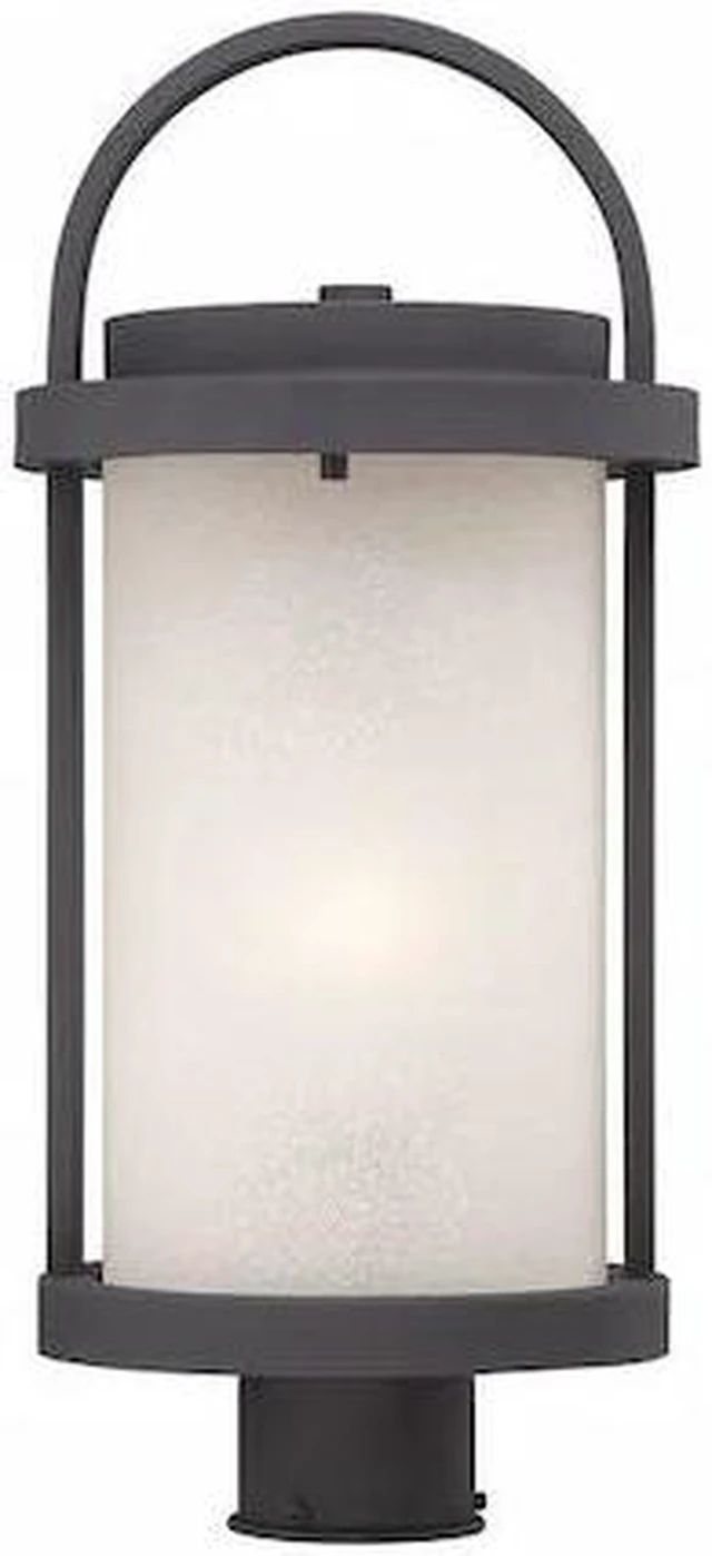 Main image of NUVO 62-654 Willis LED Outdoor Post with Antique White Glass