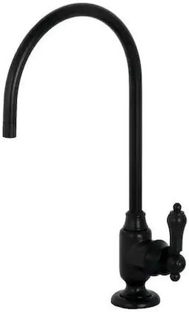 Alt view image 3 of 11 - Kingston Brass KS5190BAL Traditional Heirloom Single-Handle Water Filtration Faucet - Matte Black
