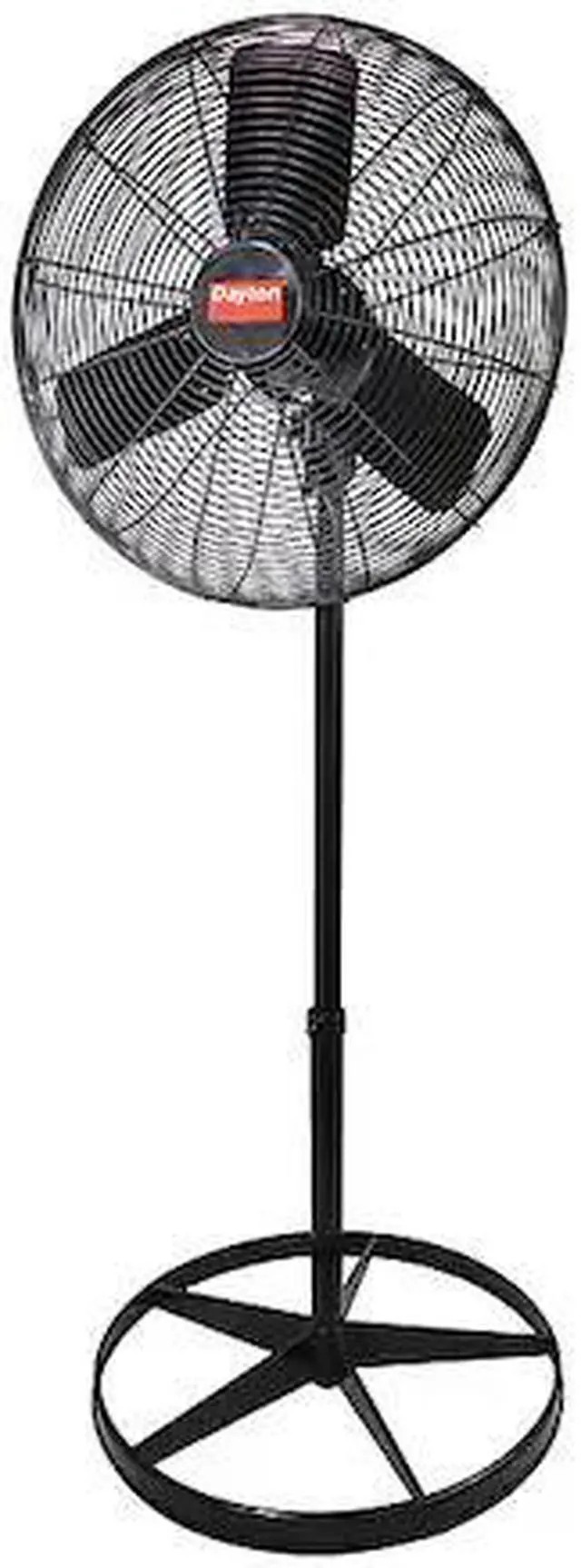 Alt view image 2 of 2 - DAYTON 2RDZ6 Light Duty Quiet Design Industrial Fan, Pedestal Mount, 24 in