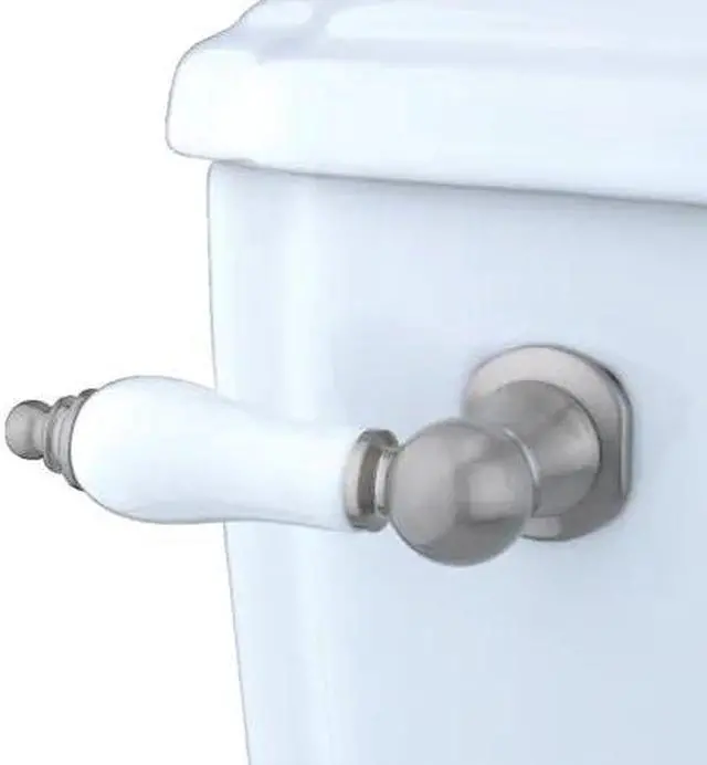 Alt view image 3 of 3 - Kingston Brass KTPL8 Porcelain Tank Lever - Satin Nickel