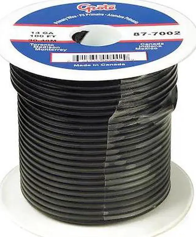 Main image of BATTERY DOCTOR 87-9102 Primary Wire, GPT, 22 AWG, 1C C, Black, PVC, Stranded,