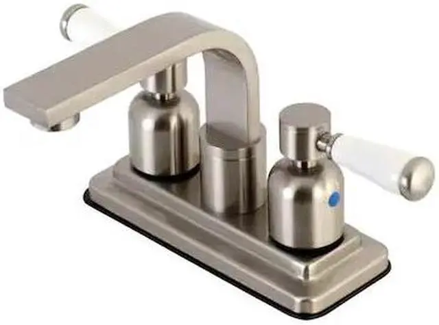 Alt view image 3 of 4 - Kingston Brass KB8468DPL 4 in. Paris Centerset Lavatory Faucet, Brushed Nickel