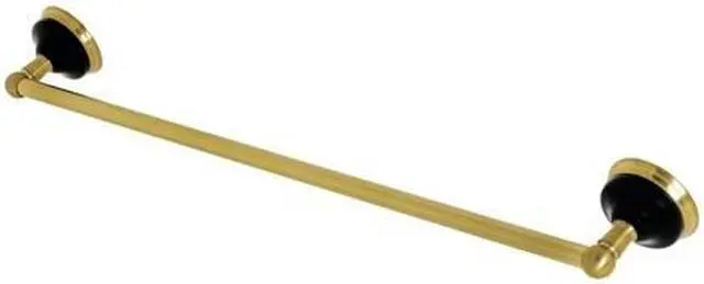 Alt view image 2 of 2 - Kingston Brass BA9111BB 24 in. Water Onyx Towel Bar, Brushed Brass