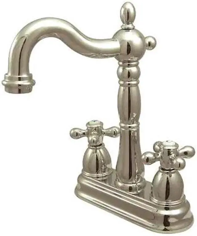 Alt view image 3 of 3 - Kingston Brass KB1496AX Bar Faucet without Pop-Up Rod, Polished Nickel
