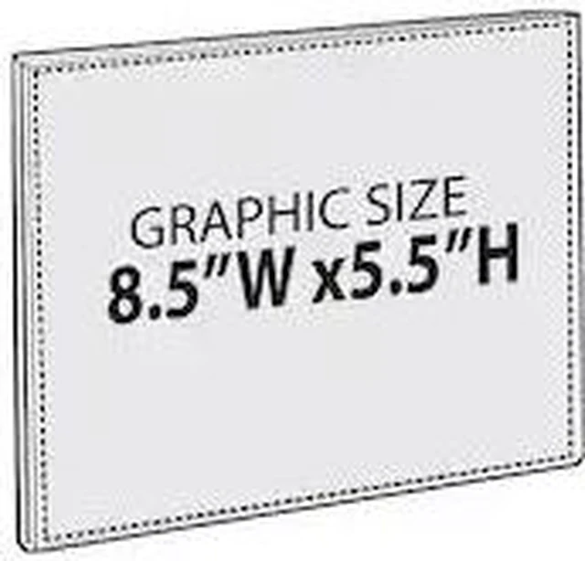 Main image of AZAR DISPLAYS 122030 8.5"W x 5.5"H Sign w/ Adhesive Tape, PK10