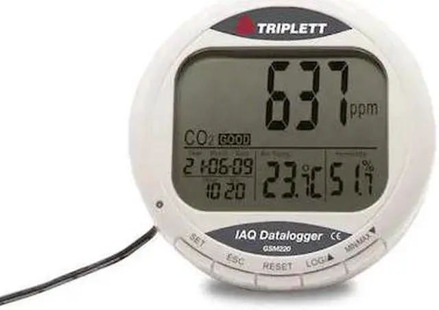 Main image of TRIPLETT GSM220 Air Quality Meter, 14 F to 140 F, LCD