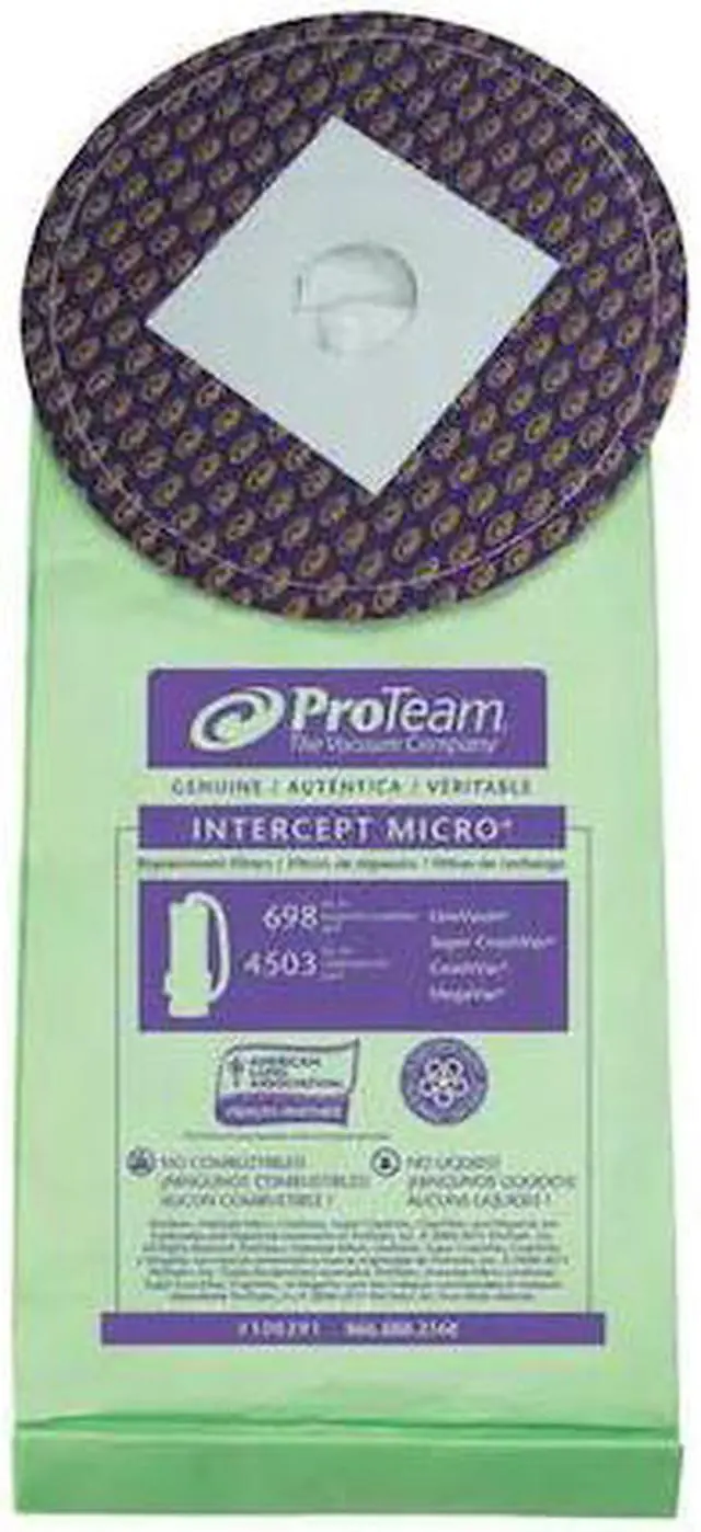 Main image of PROTEAM 100291 Vacuum Bag, Dry, Intercept Micro Filter, 10 PK