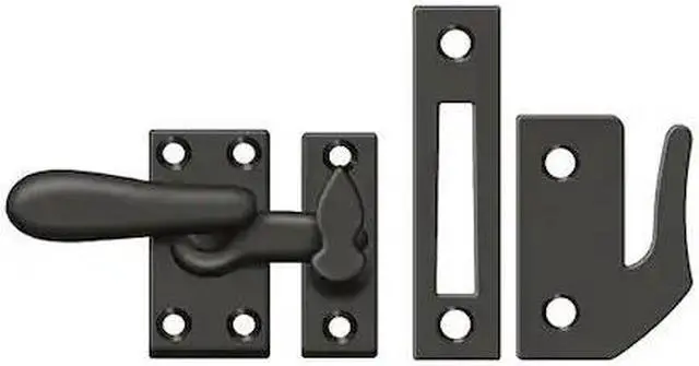 Alt view image 2 of 2 - Deltana CF66U10B Casement Fastener Window Lock, Medium - Oil Rubbed Bronze - Solid
