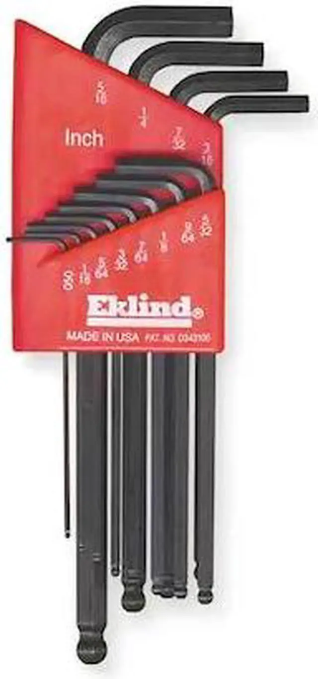 Alt view image 2 of 2 - EKLIND 13212 12 Piece SAE L-Shape Hex Key Set, 13212