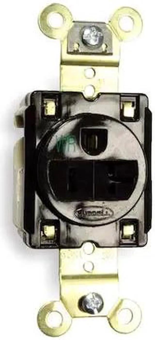 Alt view image 2 of 2 - HUBBELL WIRING DEVICE-KELLEMS HBL5361WR Straight Blade Receptacle, 5-20R, 20 A,