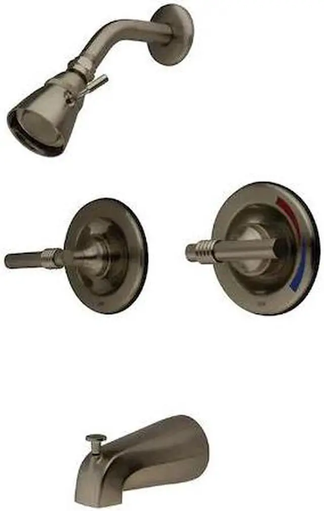 Alt view image 3 of 4 - Kingston Brass KB668ML Tub and Shower , Faucet, Satin Nickel