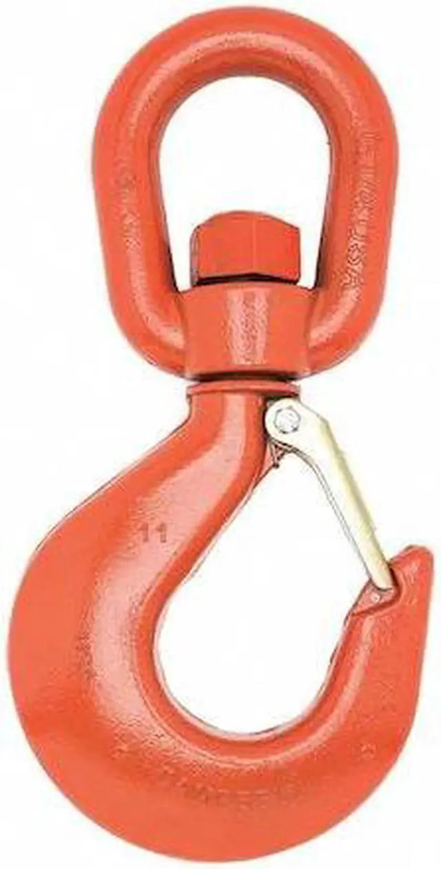 Alt view image 2 of 2 - Campbell Hoist Hook,4000 lb,Latch,Swivel  3952415PL