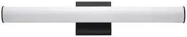 Main image of MAXIM 52102BK Rail 1-Light " Wide Black Vanity Light
