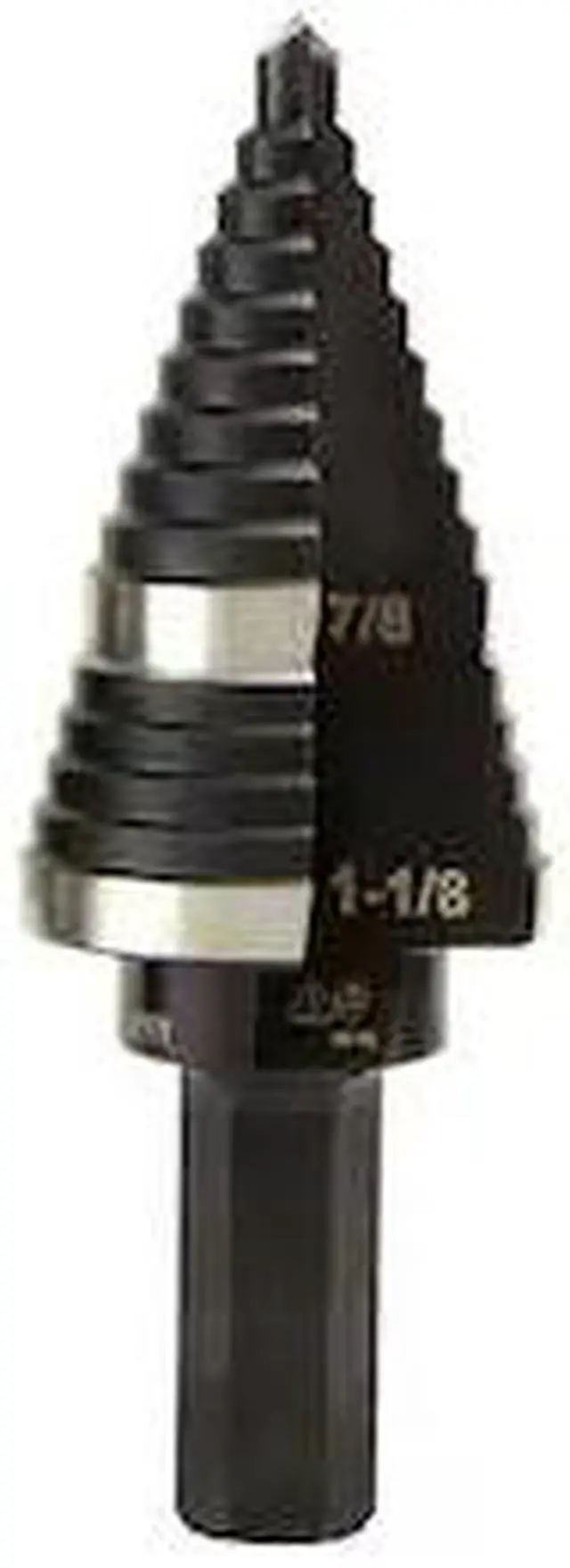 Alt view image 5 of 9 - Klein Tools KTSB11 High Speed Step Drill Bit #11 Double-Fluted 7/8 to 1-1/8-Inch